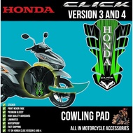 Honda Click Version 3 and 4 Cowling Pad Sticker Accessories / Click Sticker