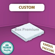 TOP CUSTOM KARDUS DUS BOX PIZZA KUE DONAT BAJU JAM DINDING KRAFT/WHITEKRAF