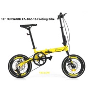 [NEW ARRIVAL] 16" FORWARD FA-802-16 Folding Bike with SENSAH, 1x9 Speed Shifter