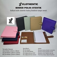 Original Color Plain Binder Synthetic Leather Available in A6/ 6 holes, A5/ 20 holes & B5/26 holes