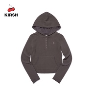 [KIRSH] VINTAGE GRAPHIC SLIM FIT WAFFLE HOODIE | 25FW
