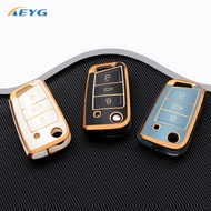 TPU Car Key Case Cover For VW Volkswagen Golf 7 MK7 Tiguan MK2 For SEAT Ateca Leon FR 2 Ibiza Aztec 