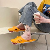 Kartun sandal hiu sab slippers chloe slippers Keperibadian baru sandal hiu lucu pasangan ibu bapa-an