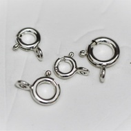Spring Ring Clasps Bahan Perak Asli Sterling Silver 925