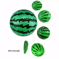 Children's rubber ball toy, watermelon fruit model, diameter 20cm, watermelon ball