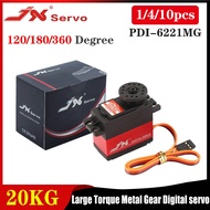 JX servo PDI 6221MG 20KG 180 degree 360 degree digital servo rc car crawler boat MJX 14303 14304