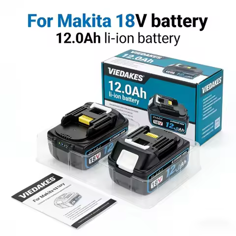 Original For Makita 18V Battery BL1860 12000mAh Compatible with DTD173 DHP487 DJV182 Professional Po
