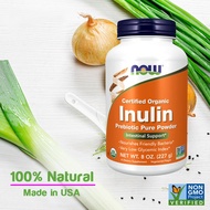 Inulin Prebiotic Pure Powder Digestive & Intestinal Support Low Glycemic Index 227g Now Foods