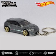 GANTUNGAN HOT WHEELS 2023 SUBARU WRX STI KEYCHAIN - GRAY - KEYRING - KEYCHAIN - CUSTOM - TOTAL WHEEL
