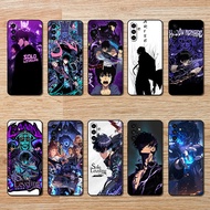 Soft black phone case for Samsung A55 A35 M35 M55 M15 A16 S24 FE Plus Ultra BF58 Solo Leveling Fashi