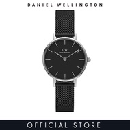 [2 Years Warranty] Daniel Wellington
 Petite Ashfield Black Watch 28/32mm - Silver - Mesh strap - DW