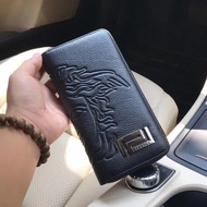 100% New Brand Quality Versace Leather Small Wallet Boy Wallet Top Leather Men's Bag Handbag Wallet 