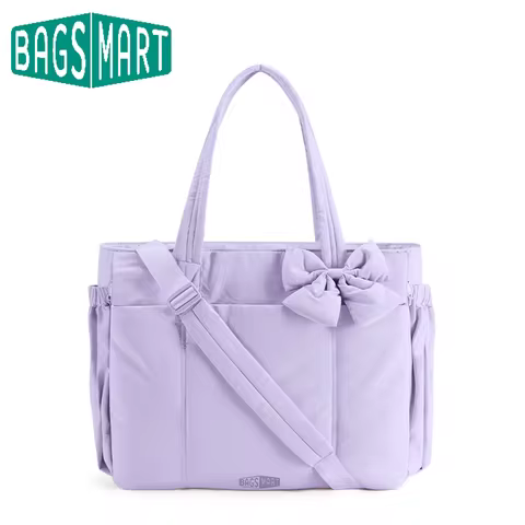 BAGSMART Large Capacity Tote Bag for Women Versatile Commuting Handbag Messenger Multiple Pockets Sh