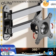 OLINI LCD Monitor Bracket, Extendable 10-37in Computer Bracket, Universal Rotatable Wall Mount Sturd