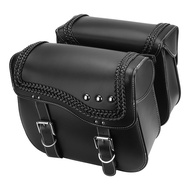 Waterproof Saddle Bag PU Leather Travel Bag For Softail For Sportster XL 883 1200 For Vulcan For Duc