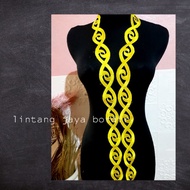 MATA Roll embroidered lace with dayak / dayak eye motif application