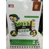 Math for Life Teacher's Manual Grade 2,3,4,5,6 per book