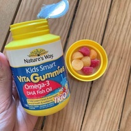 DHA liều cao Kids Smart Omega 3 Fish Oil High DHA TRiO Natures Way