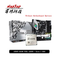 AMD Ryzen 5 3600 R5 3600 CPU + ASROCK  B550M STEEL LEGEND Motherboard Suit Socket AM4 All new but wi