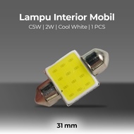Car Interior Light LED Plate Dome Light C5W 2W Cool White 1 PCS 31mm - BA9S White