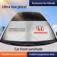Car Windshield Sun Visor UV Protection Cover Interior Protective Cover for Honda Civic Jazz Fit Spirior Accord Vezel Brio Shuttle Cr-V City Hr-V