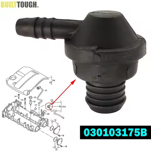 Engine Breather Hose One Way Valve For SKODA FABIA OCTAVIA II 1Z RAPID NH ROOMSTER 5J SUPERB MK2 3T4