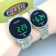 jam tangan Fossil LED couple original water resistance free box
