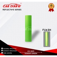 Reflective/reflective CAR DIARY STICKER Material (TENDER GREEN)/Reflective L61 CM X P50 CM