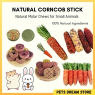 Timothy Hay Corncob Stick Hamster Snack Chinchilla Molar chew guinea pig snack molar stick teeth gri