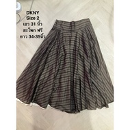 Flared Skirt Dark Brown Thick Lining Waist 31 Inches