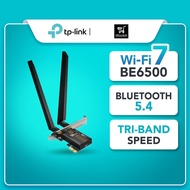 TP-Link Archer TBE400E BE6500 WiFi 7 Bluetooth 5.4 Tri-Band PCie Wireless Adapter for Desktop PC WiF