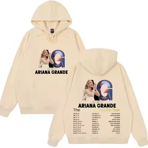 Ariana Grande Eternal Sunshine Tour 2026 Graphic Hoodie Men Women Fashion Long Sleeves Sweatshirt Lo
