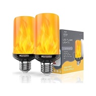 Upgraded FlameMorsatie Led Flame Light Bulbs 4 Modes Flickering Lig