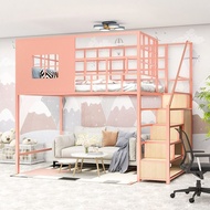 💎官方認證商戶💎loft bed 高架床 高床架 架高床 上床下書桌書架組合衣櫃一體床 小房間 上下鋪 兒童床 成人床 單人床 雙人床 多功能上床 組合床 儲物床
