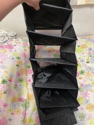 幾乎全新‼️ 衣物收納尼龍層架 共9格 120cm長 可伸縮