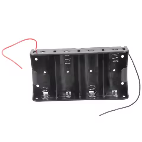 1PCS LR20 D Cell Battery Holder 1 2 3 4 Slots D Size Battery Storage Case Box with Wire Leads, D Siz