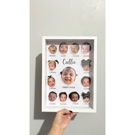 3D Baby Milestone Frame (A4)
