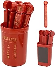 HannaFires 6PCS Lucky Fortune Bag Clips & Fridge Magnets β Chinese Style Food Sealing Clips for Snac