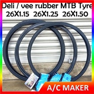 Tyre Tube Bicycle 26X1.25 26X1.15 26X1.5 deli vee rubber Fixie Bike Road mtb MOUNTAIN 26 Tayar Basik