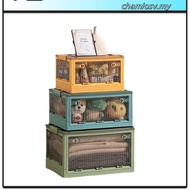 INHO L40-73cm (26-143 Litre) 5 Door Opening Transparent Large Foldable Stackable Storage Box