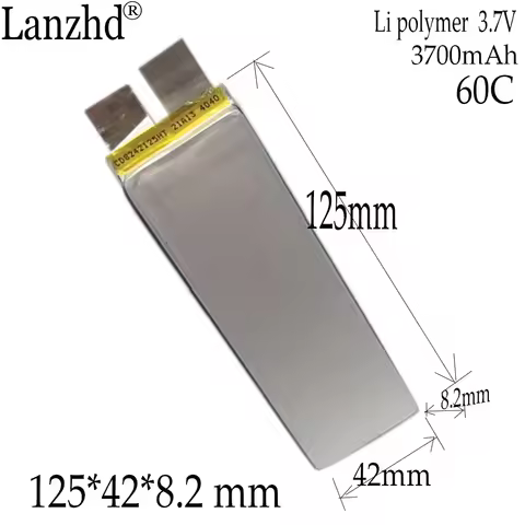 1-12pcs High Power 3.7v Liion Battery 3700mAh Lithium Polymer 60C Rate for Power Tool Battery Pack D