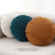 Round Cushion Cover Pillow Case 45x45cm 50x50 60x60 Pumpkin Sofa Pillow Cover Ins Corduroy Big Size 