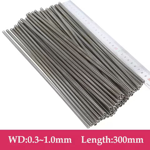Spring Compression Length 300mm 0.3-0.8 1.0mm 65 Mn Manganese High Carbon Steel Y-shaped Soft Pressu