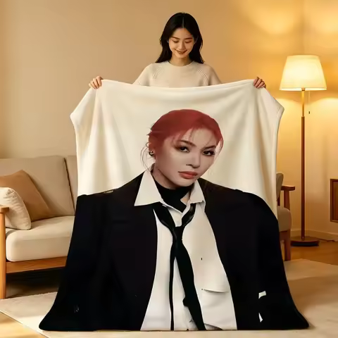 Celebrity F-Faye P-Peraya M-Malisorn Throw hot High-Density Short Plush Blanket Soft Skin-Friendly f