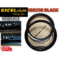 EXCEL ASIA 185X16 ALLOY RIM BLACK RIM EXCELASIA