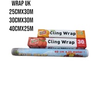 Plastic Wrapping Size 25Cm x 30M / 30Cm x 30M 40Cm x 25M, Plastic Wrap, Vegetable Wrapping Plastic |