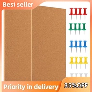 Cork Board Bulletin Board, Small Rectangular Pin Board for Wall, Self-Adhesive Cork Board for , Scho