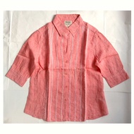Timberland 女裝麻質中袖裇衫 Elbow Sleeve Linen Shirt