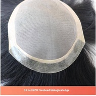 3# Net 100% Human Hair No knots Natural Looking Straight Wig Remy Human Natural Hair Men Toupee Invi