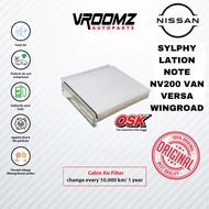 OSK Cabin Air Filter NISSAN SYLPHY/ LATION/ NOTE/ NV200 Van/ VERSA/ WINGROAD